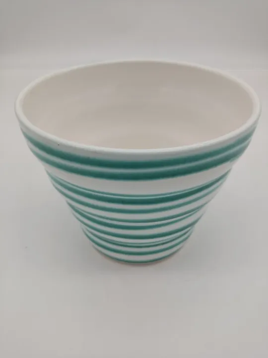 Gmundner Keramik Blumentopf grün geflammt - Bild 2