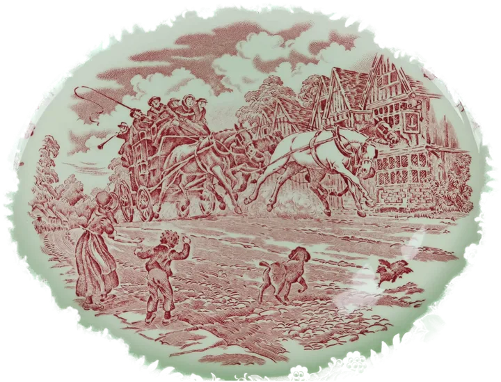 Royal Tudor Porzellan Fleischplatte - Bild 3