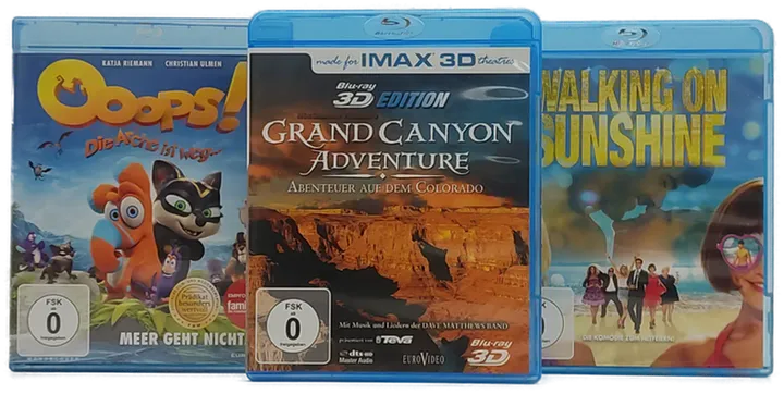 Grand Canyon Adventure & Ooops - die Arche ist weg & Walking on Sunshine Blu-ray Bundle - Bild 1