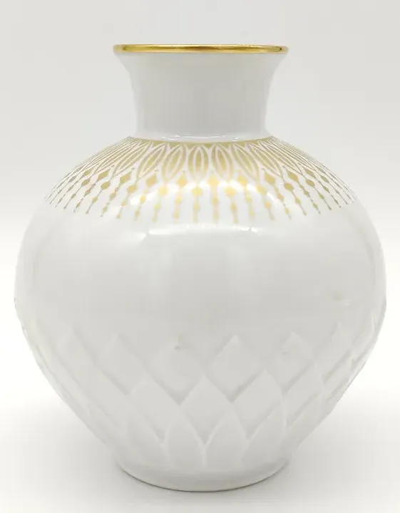 Bavaria Schumann Arzberg bauchige Vase mit goldenen Details - Bild 1