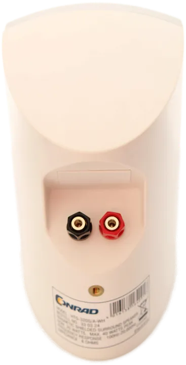 Conrad HTS-320S/A-WH Surround Lautsprecher – 40 Watt – Weiß – Magnetisch geschirmt - Bild 2