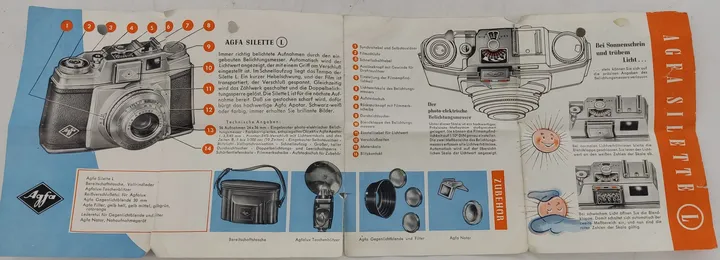 Vintage AGFA SILETTE L PRONTOR SYS  Kleinbildkamera aus den 1950ern - Bild 8