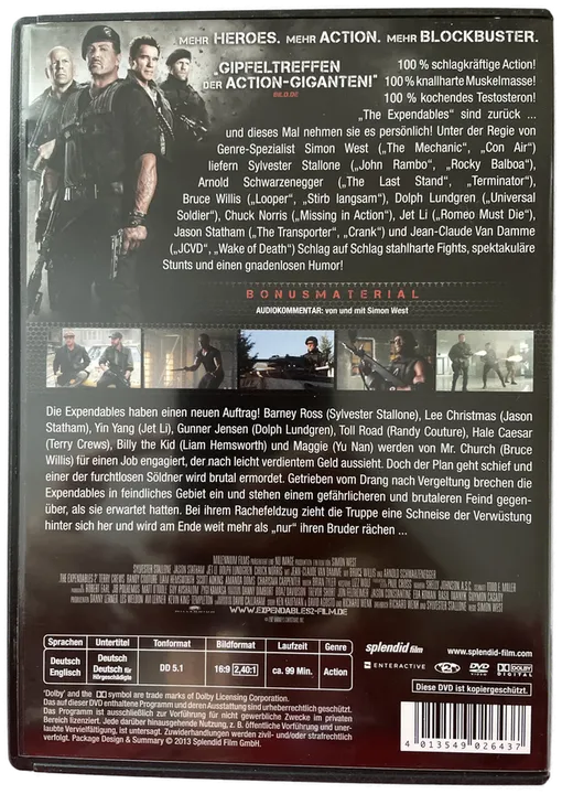 DVD - The Expendables 2 - Bild 2