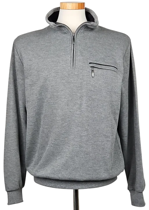 M.X.O men Herren Pullover, grau - Gr. M  - Bild 1