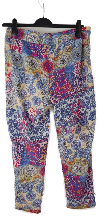 Sommerhose 'Jean Pascale' lang mit Gummizugbund, bunt gemustert mit Einschubtaschen, Größe 40 - Bild 3