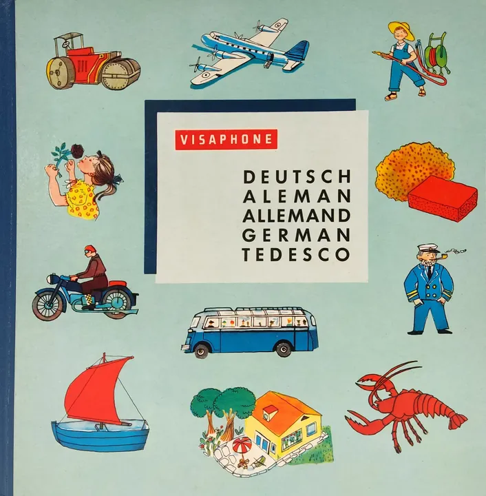 Deutsch, Aleman, Allemand, German, Tedesco- VISAPHONE - Vintage 1970 - Bild 1