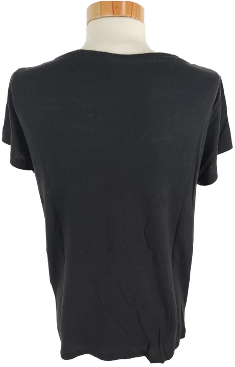 Pull & Bear Damen T-Shirt, kurzarm, schwarz, Größe M - Bild 3