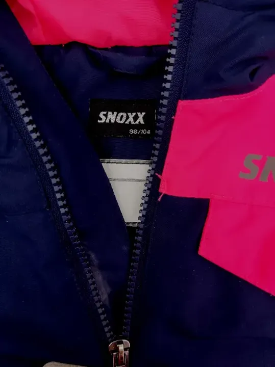 Snoxx Kinder Schneeanzug dunkelblau/pink Gr. 98/104 - Bild 3