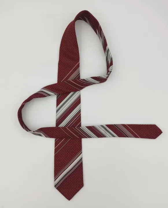 Becona Herren Krawatte rot gestreift  - Bild 4