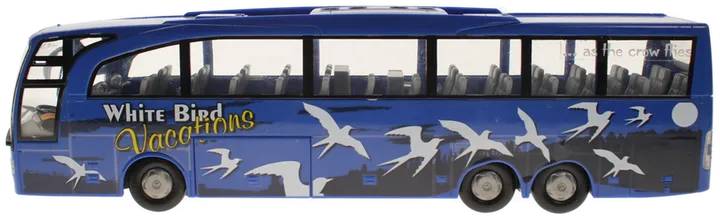 Dickie Mercedes-Benz Reisebus – „White Bird Vacations“ – ca. 30,5 cm – Blau - Bild 2