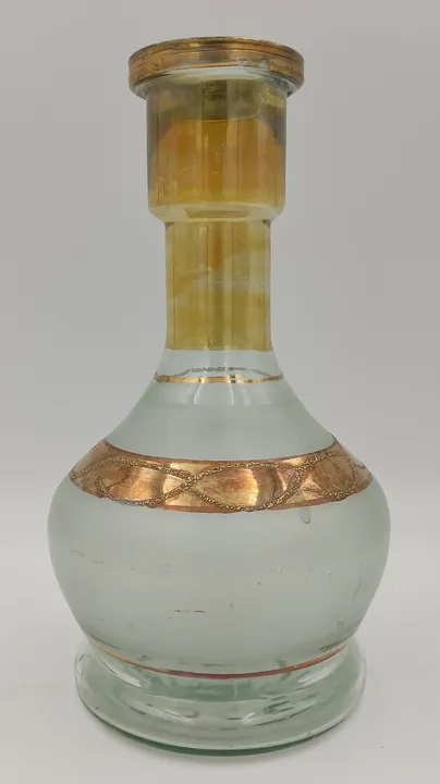 Deko Vase aus Glas mit Kupferdetails  - Bild 1