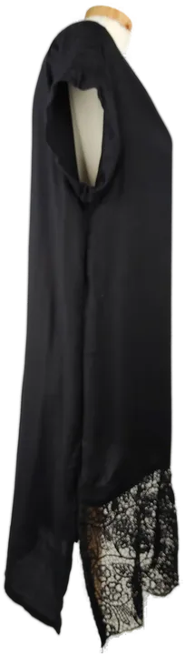 Damen Kleid kurzarm schwarz mit Spitzendetails - L/40 - Bild 3