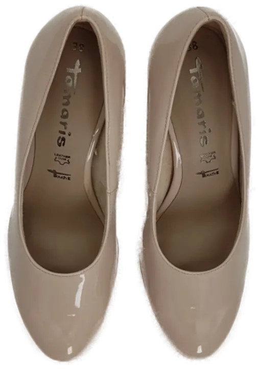 Tamaris Pumps in Lack-Optik, Echtes Leder, Altrosa - Bild 3