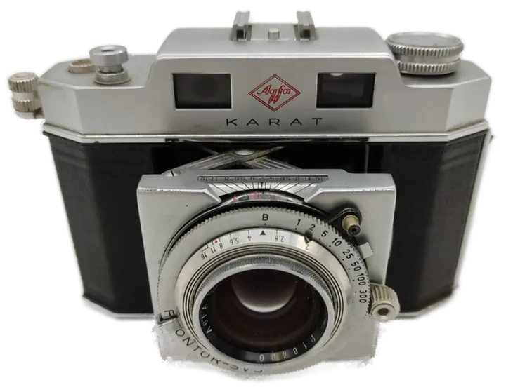 Agfa Kamera Karat IV  mit Solinar 50mm mit Ledertasche 