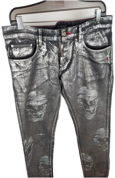 Philipp Plein Herrenhose Totenköpfe – Gr. XXL  - Bild 4