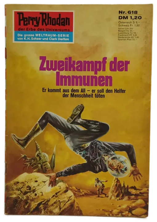 Romanheft Perry Rhodan Zweikampf der Immunen Erstauflage Nr.618 - Bild 1