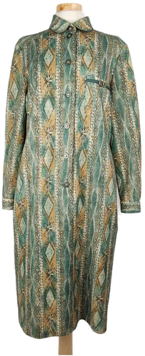 Markwald Damenkleid grün gemustert - 42/XL - Bild 1