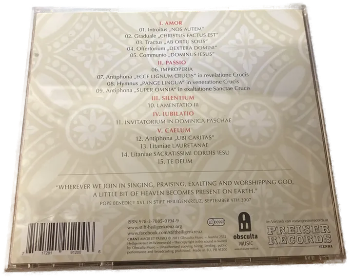 Chant - Amore et Passio - CD - Bild 2