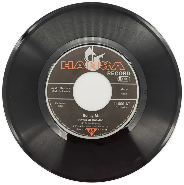 Boney M. Rivers of Babylon (one Cover) Vinyl Schallplatte - Bild 4
