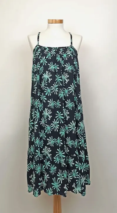 Janina Midi Kleid schwarz gemustert Gr. 42 - Bild 1