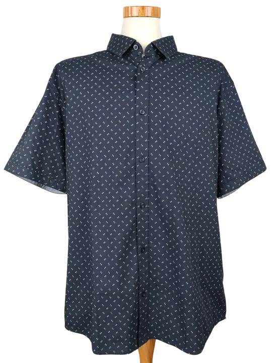 Tom Tailor Herren Kurzarmhemd, blau - Gr. XXXL  - Bild 1
