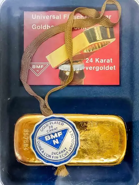 BMF Flaschenöffner 24 Karat vergoldet - Bild 1