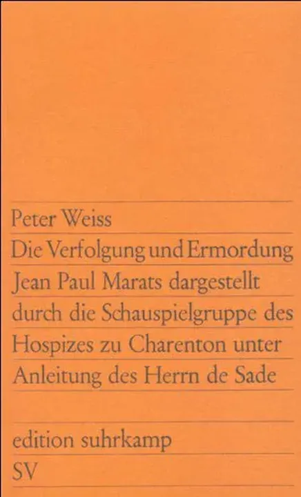 Die Verfolgung und Ermoderung Jean Paul Marats ... - Peter Weiss - Bild 2