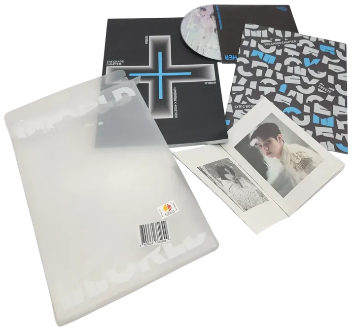 K-Pop - Tomorrow X Together - TXT- Album The Chaos Chapter:  Freeze - World - Fotobuch - Audio CD - Lyric Book und Minibooklet - Bild 3