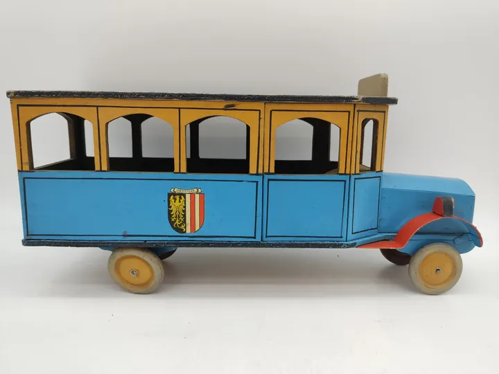 Vintage Holzbus und Straßenbahn per Hand gefertigt  - Bild 5