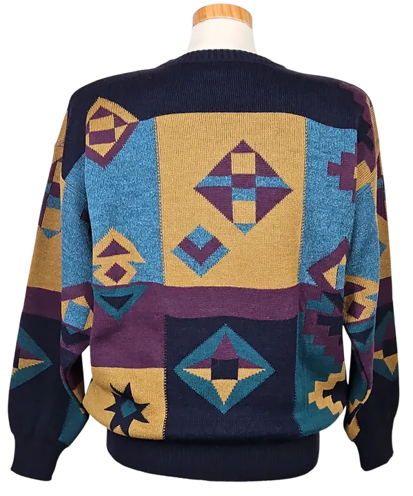 JOCKEY Vintage Herren Strickpullover, multicolor - Gr. M  - Bild 3
