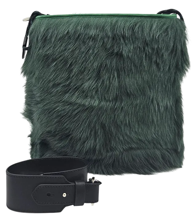 Max V. Kœnig Damen Handtasche, grün - plüsch - mittel - Bild 1