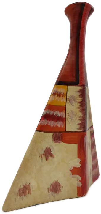 Abstrakte Tonvase in pyramidenähnlicher Form - Bild 1