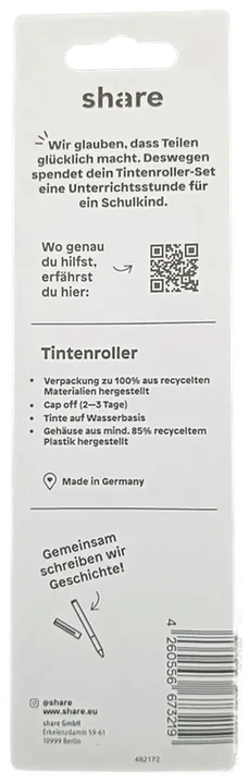 Share Tintenroller 3-teiliges Set blau/rot/schwarz - Bild 2