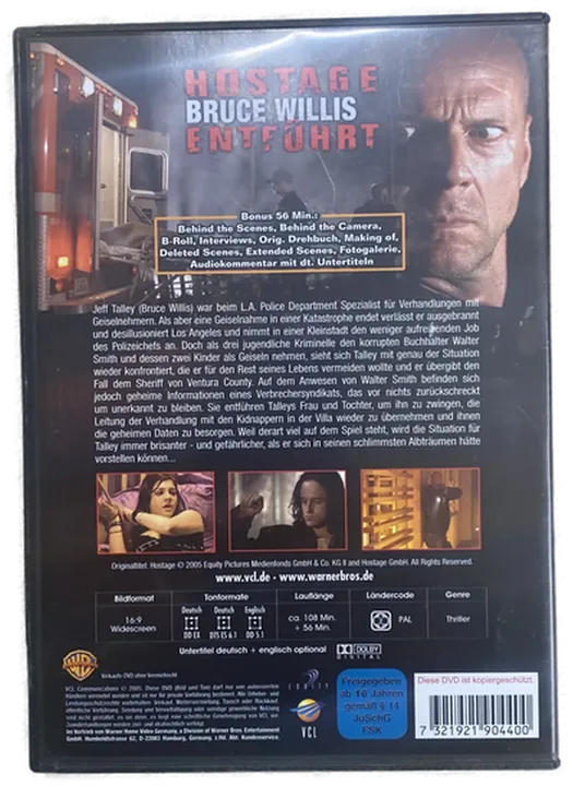 Hostage Bruce Willis Entführt - Horrorfilm - DVD  - Bild 2