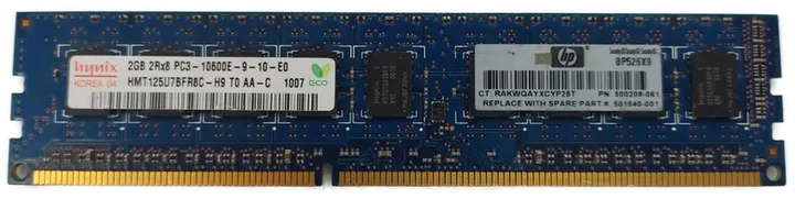 Hynix 2GB DDR3 2Rx8 PC3-10600E-9-10-E0 Arbeitsspeicher / RAM  - Bild 4