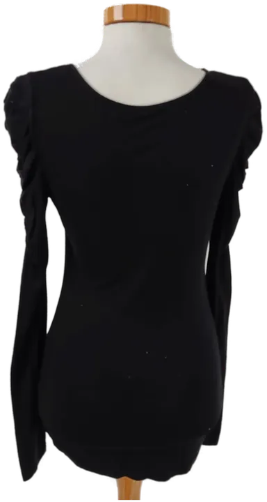 AMISU Damen Langarmshirt schwarz - Gr. S / 36 - Bild 3