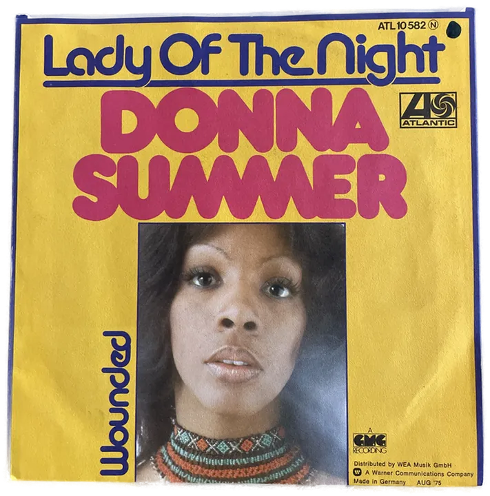Singles Schallplatte - Donna Summer - Lady of the Night; Wounded - Bild 1