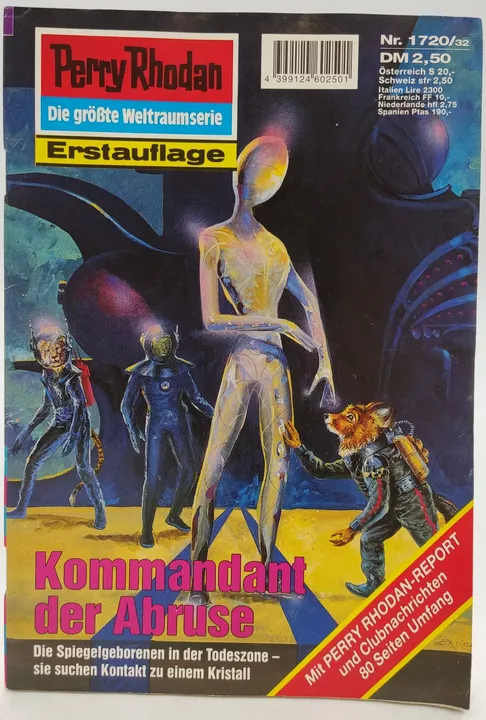 Romanheft Perry Rhodan Kommandant der Abruse Erstauflage Nr.1720 - Bild 1