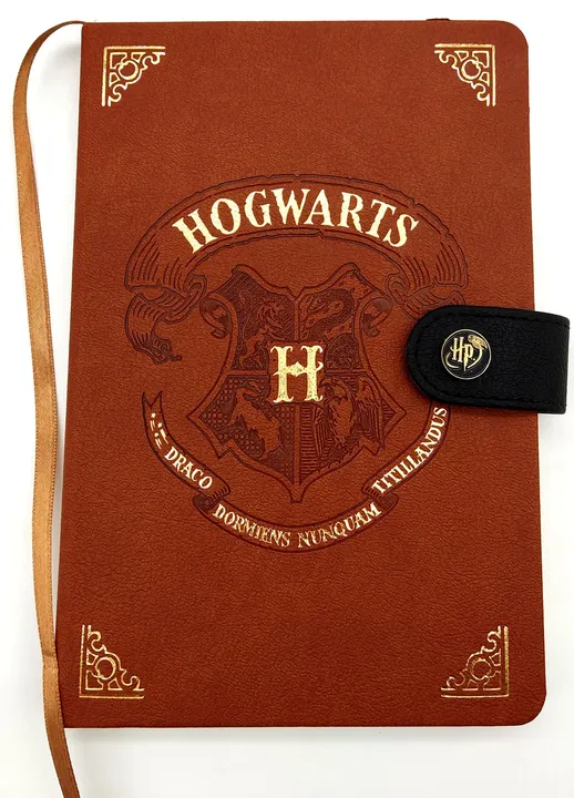 Tagebuch/ Notizbuch - HOGWARTS - kariert gepunktet mit Magnetverschluss - Wizarding World - Bild 1