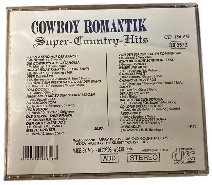 Cowboy Romantik - Super Country Hits - CD - Bild 2