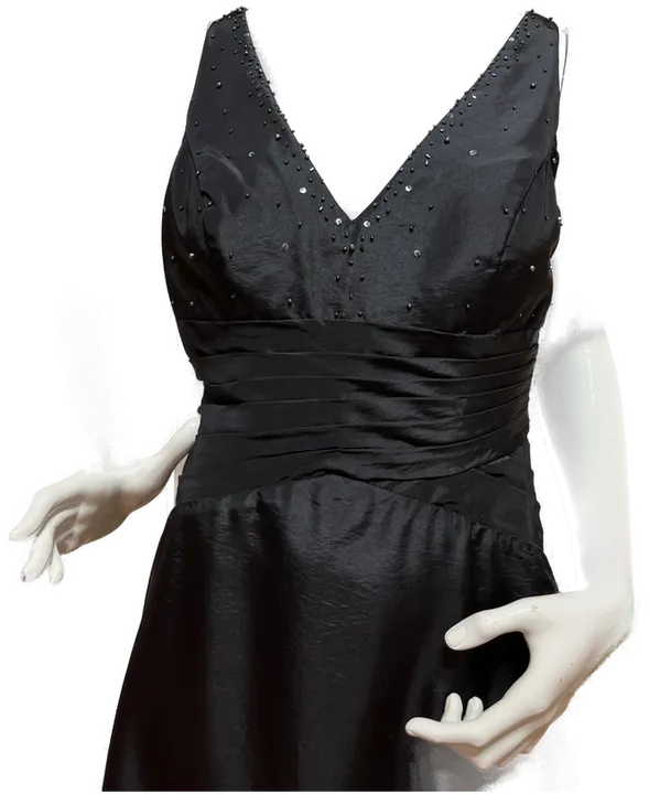 Schwarzes Ballkleid für Damen Gr. 42, erstklassige Qualität - Bild 2
