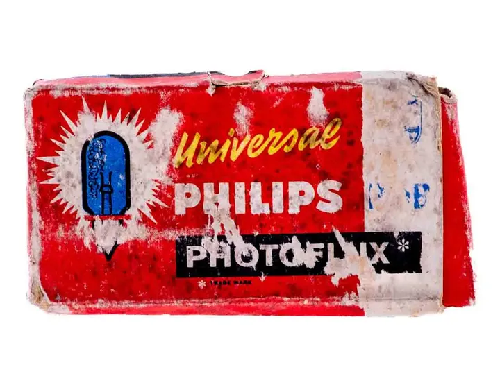 Vintage Philips Photolux Universalblitzbirnen PF1B Fotografiegeschichte seit 1955 - Bild 4