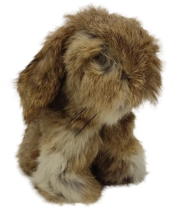 Kuscheltier Hase 20 cm sitend, dunkelbraun  - Bild 1
