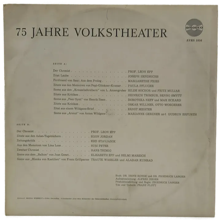 75 Jahre Volkstheater - Bild 1