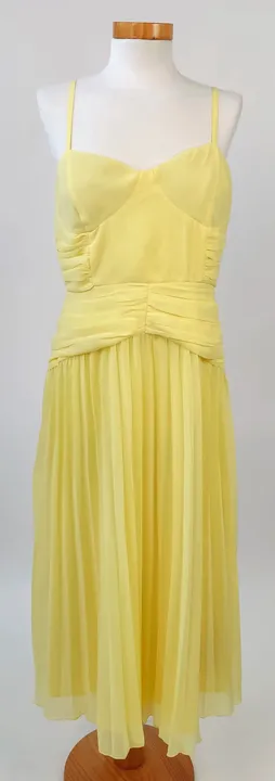Asos Design Damen Plisseekleid gelb - Gr. 40 - Bild 1