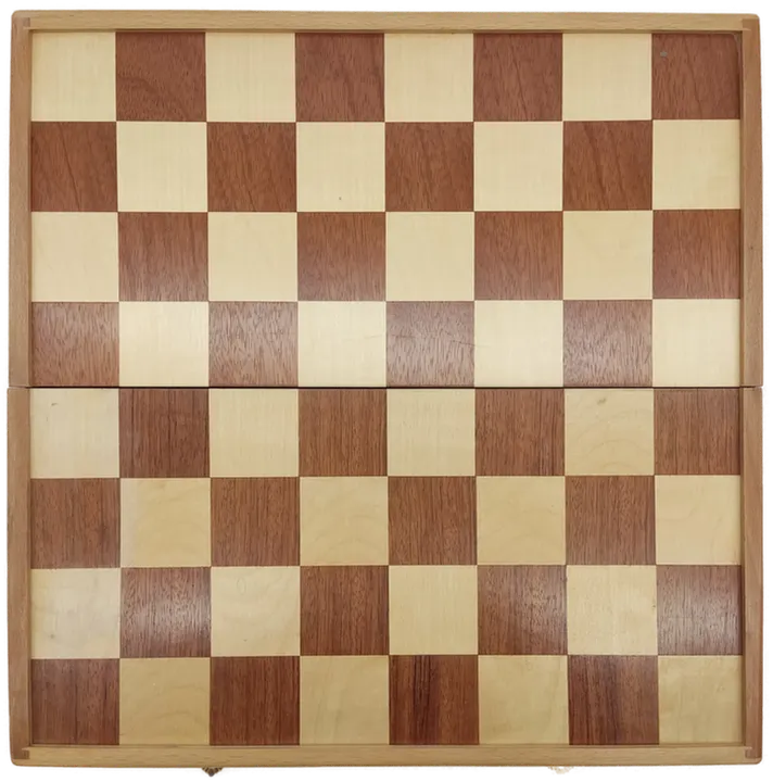 Klappbares Schachspiel aus Holz mit handgeschnitzten Figuren - Bild 2