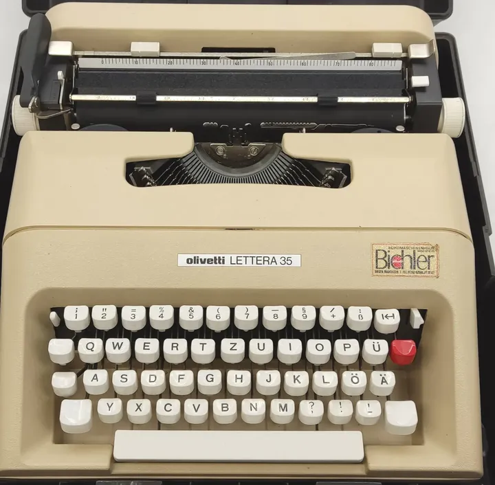 Olivetti Lettera 35 Schreibmaschine im Hartplastikkoffer - Bild 2