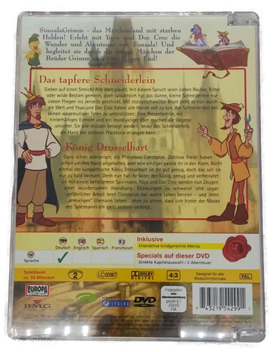 DVD Simsala Grimm -Das tapfere Schneiderlein & König Drosselbart  - Bild 3