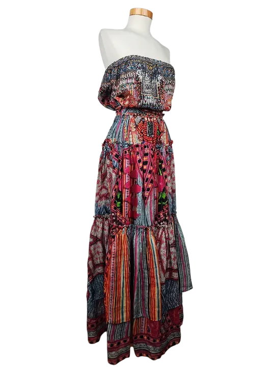 Camilla Damen Kleid (Seide), multicolor - Gr. M - Bild 2