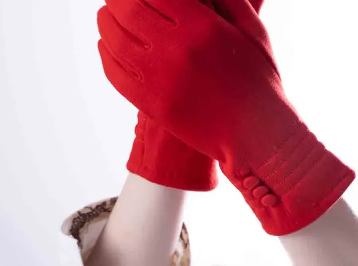 Handschuhe rot mit Handy Touch - Bild 3